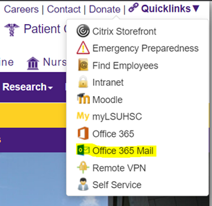 LSUHSC Quicklinks